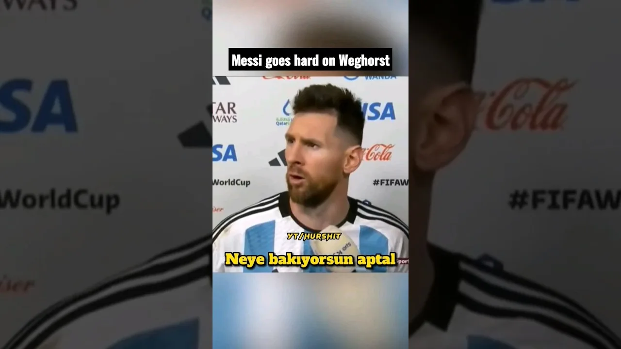Messi Weghorst’a sert çıktı « Neye bakıyorsun aptal! »