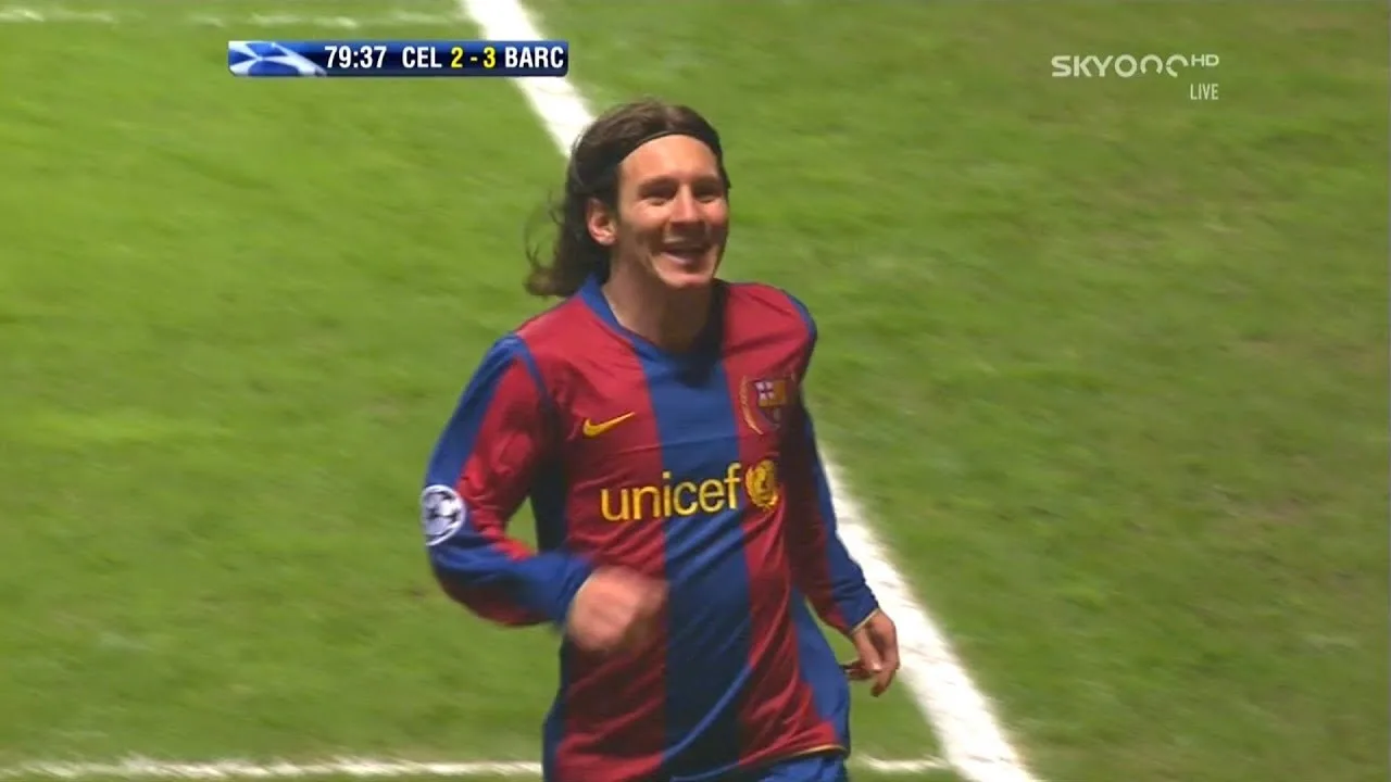 Lionel Messi vs Celtic (UCL) (Away) 2007-08 English