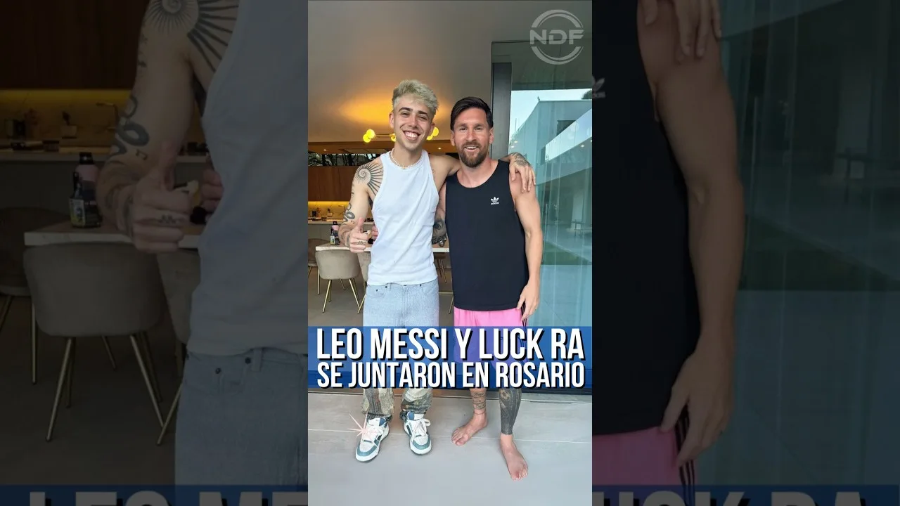 Leo Messi a reçu Luck Ra chez lui à Rosario 😍