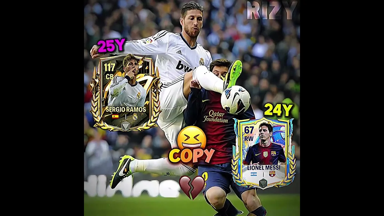 Lionel Messi x Ramos x Tackle Skills🤣☠️🔥