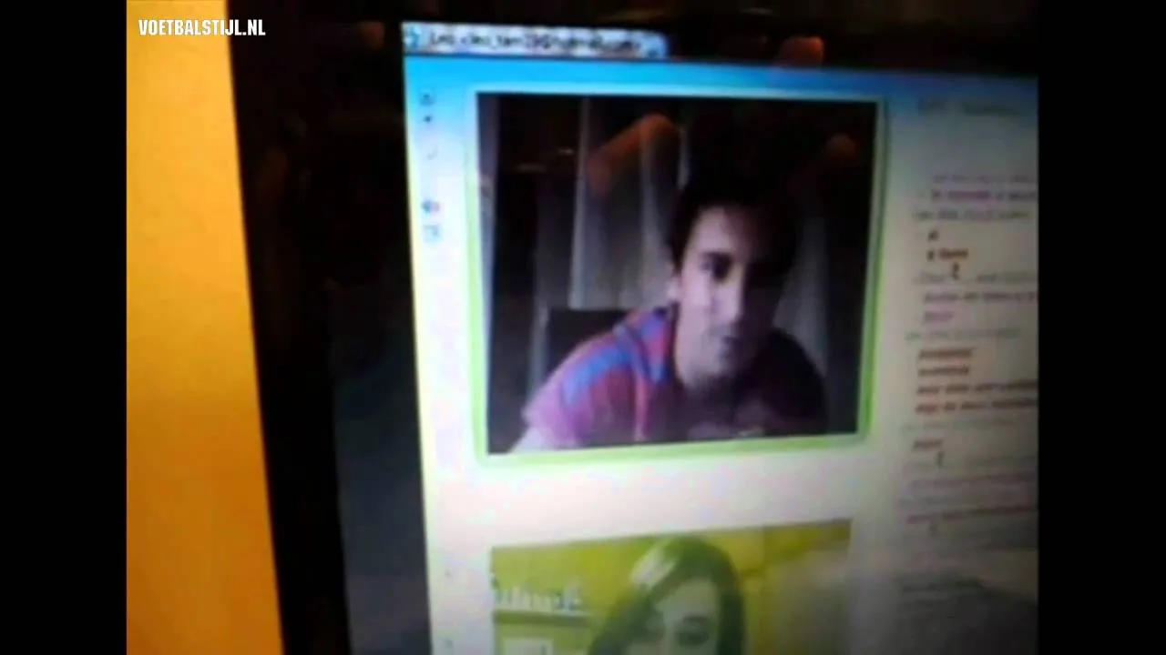 Lionel Messi webcam chat with Sabrina Ravelli