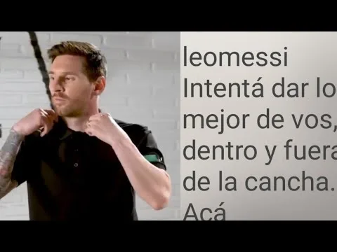 leomessi Intentá dar lo mejor de vos, dentro y fuera de la