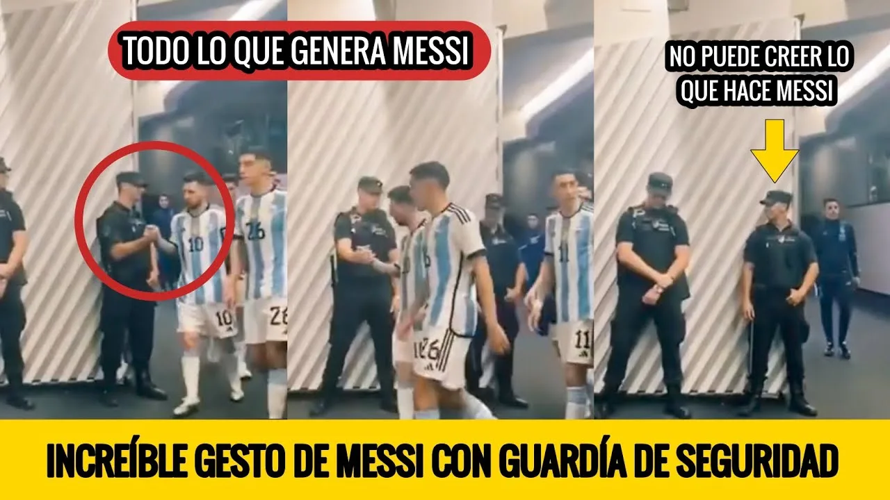 GUARDÍA DE SEGURIDAD ROMPE EL PROTOCOLO PARA TENER UN SALUDO