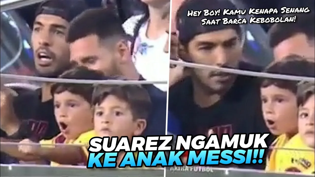LIHATLAHSaat Anak Paling Bandel Messi, Kena Marah Suarez