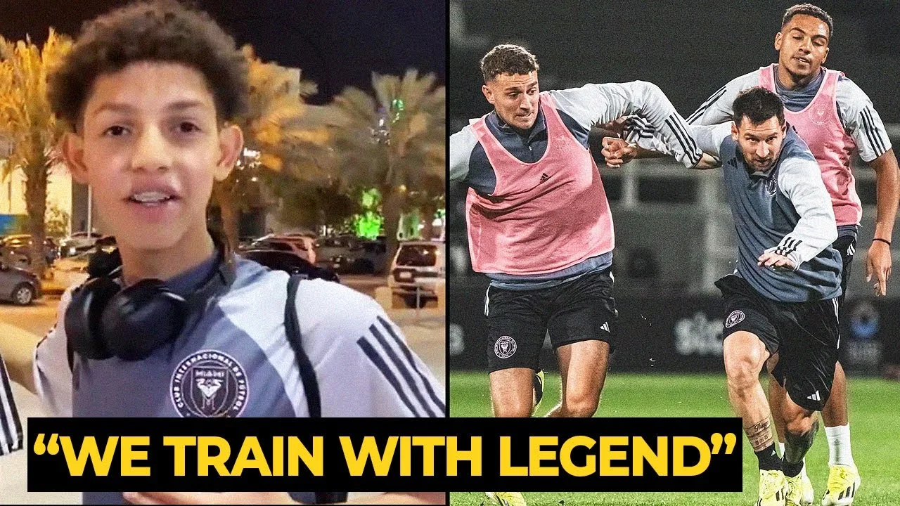 Young Al Shabab players reaction after training with Lionel