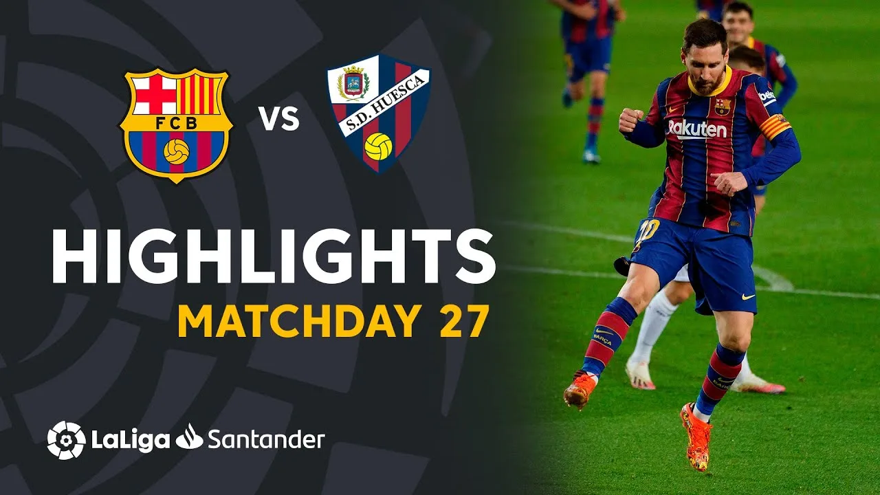 Highlights FC Barcelona vs SD Huesca (4-1)