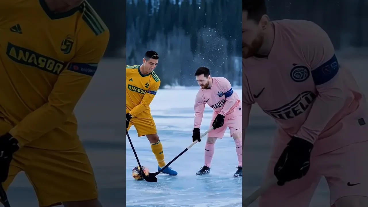 Partie 11 – (vacances) – Cristiano Ronaldo et Lionel Messi jouant dans la rivière Frozen