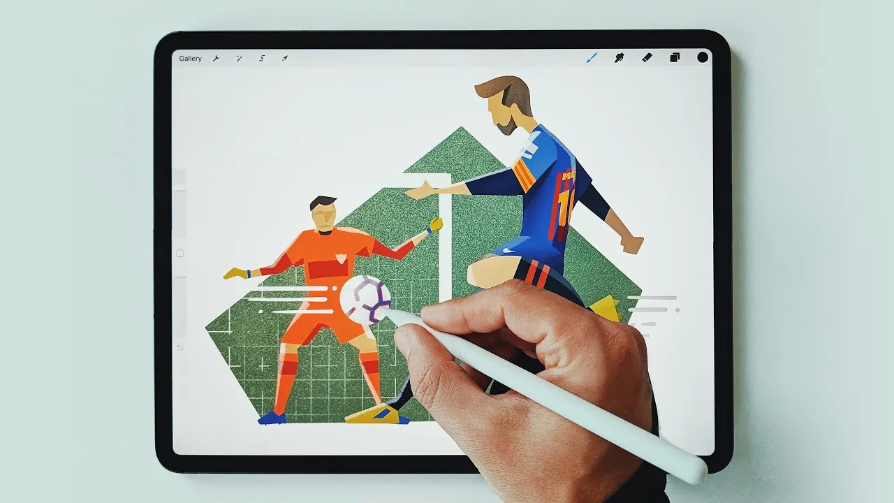 How to draw soccer players – Leo Messi Barcelona ⚽️