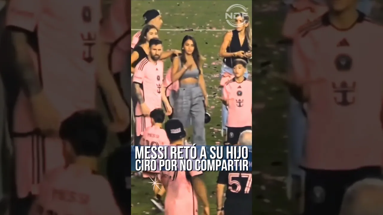 Leo Messi a dû défier son fils Ciro pour ne pas avoir partagé le ballon avec Thiago 😱
