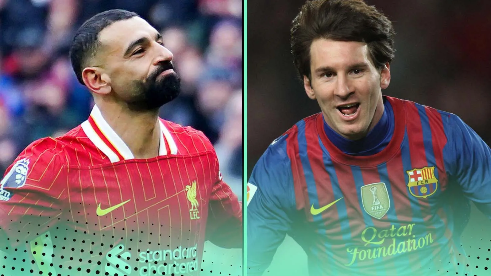 Comparer le début fou de Mohamed Salah à 2025 avec l’année record de Lionel Messi en 2012