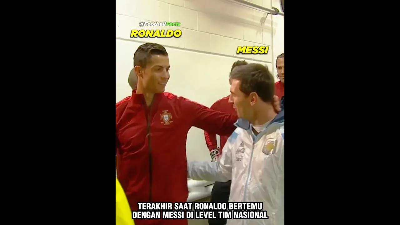 Moment Cristiano Ronaldo et Lionel Messi 🤩