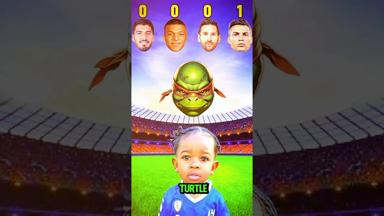 Ronaldo vs Leo Messi vs Mbappe vs Suarez – Broski demande🤩⚽ # shorts