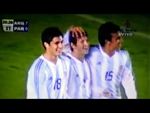 [Sub 20] Argentina 8-0 Paraguay – Debut de Lionel Messi