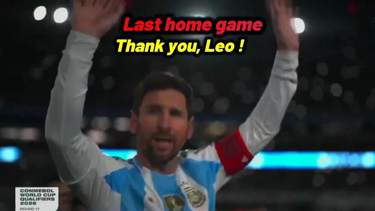 Messi a crié en jouant au dernier match à domicile pour l’Argentine
