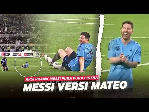 Messi Mode Mateo !!!  Lihatlah Aksi Tengil Leo Messi