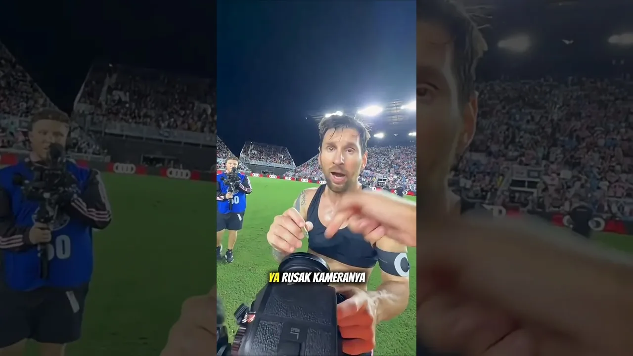 Messi ne s’attendait pas à ce que sa signature sur l’objectif devienne virale sur Internet ! 😳