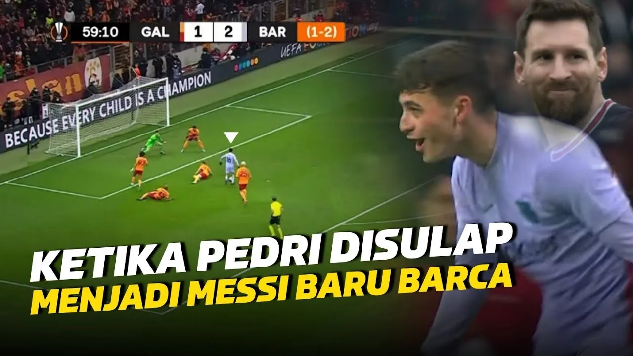 DIWARISI ILMU LIONEL MESSILihat Saat Pedri Buat Xavi Heran