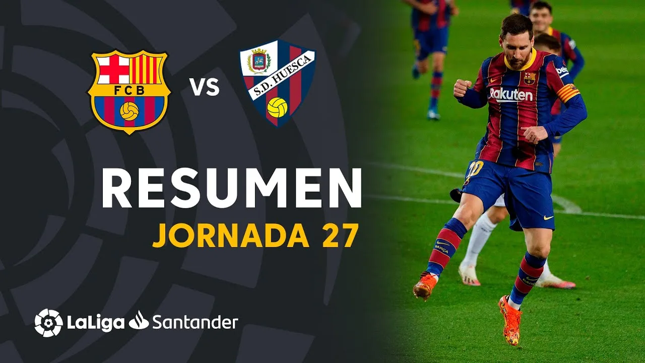 Resumen de FC Barcelona vs SD Huesca (4-1)