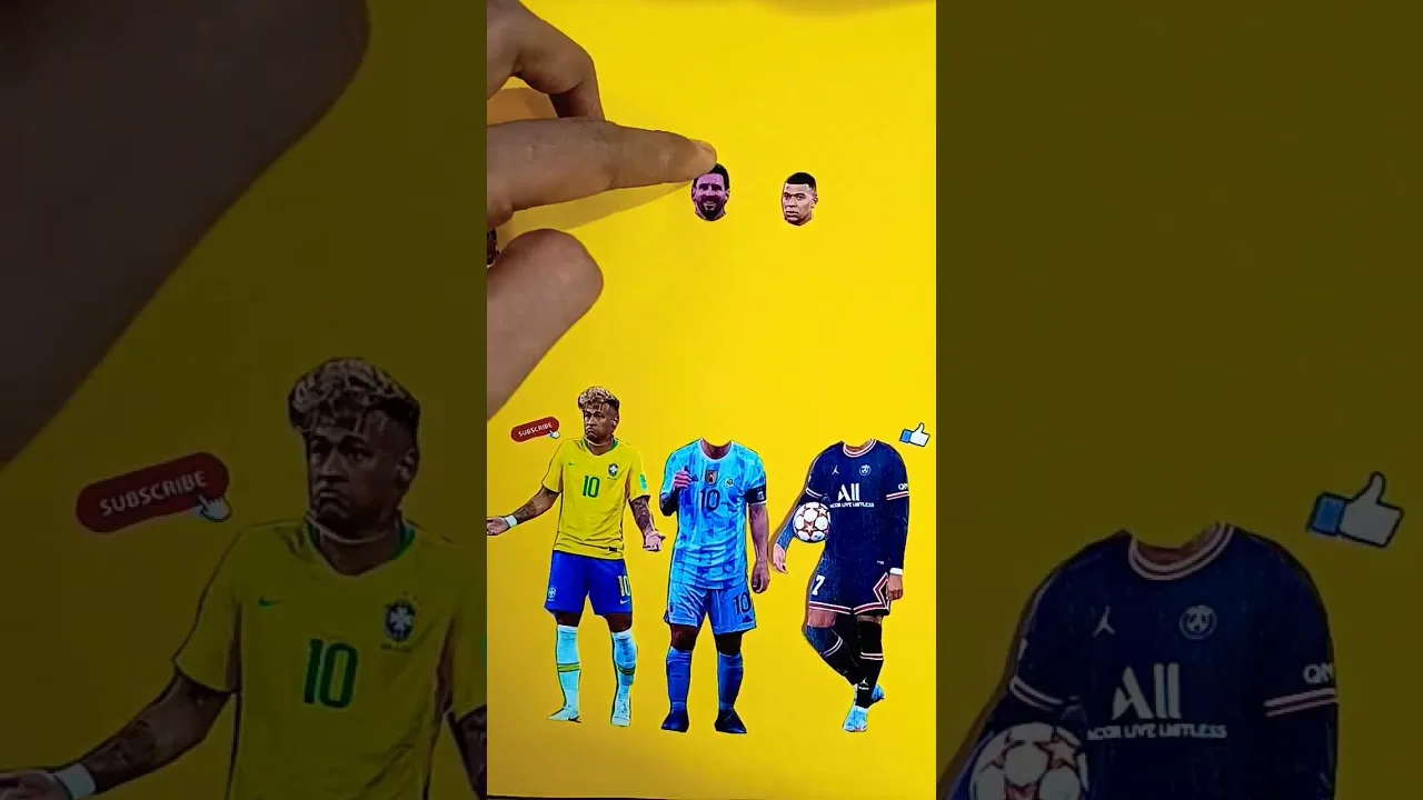 lionel Messi  Neymar Jr  wrong head challenge  #shorts