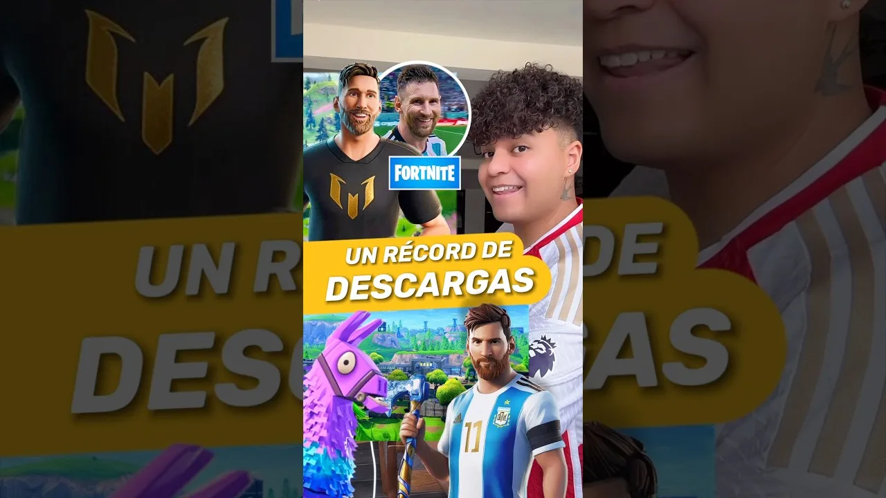 🎮 La peau de Messi à Fortnite bat des disques! 🏆 #joshjuanic #futbol #shorts #messi
