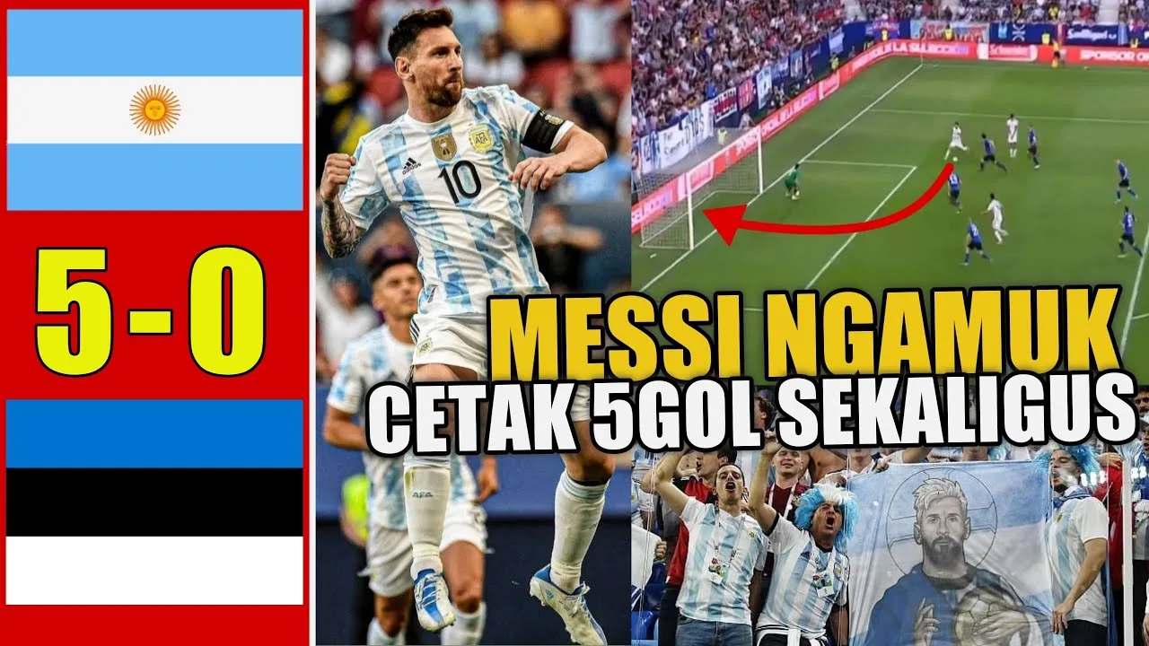 “MESSI NGAMUK CETAK 5GOL“ Lihatlah Detik Detik Leo Messi