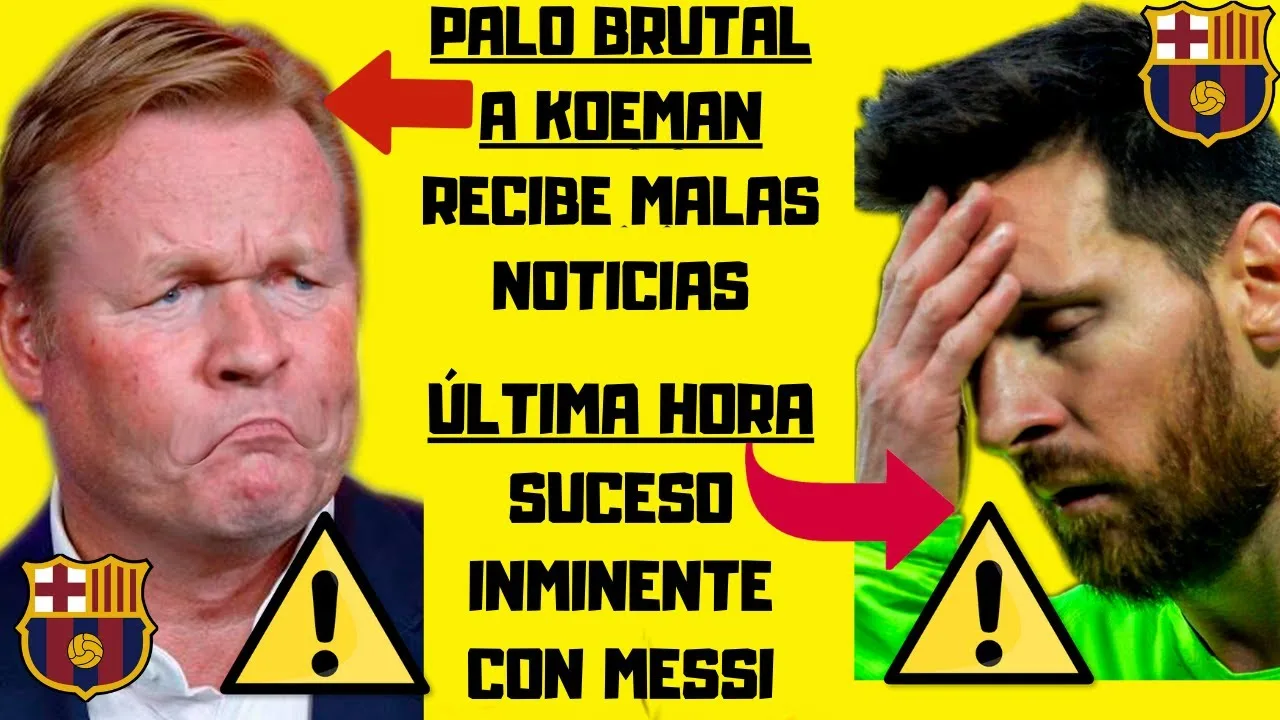 LESIÓN LEO MESSI: NOTICIA IMPORTANTE  PALO DURÍSIMO a