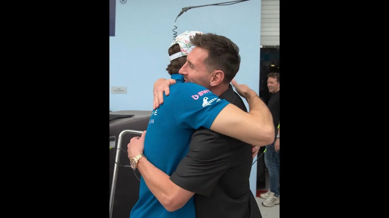 🚨Le moment le plus attendu🚨 La rencontre de Lionel Messi avec Franco Colapinto au GP de Miami.