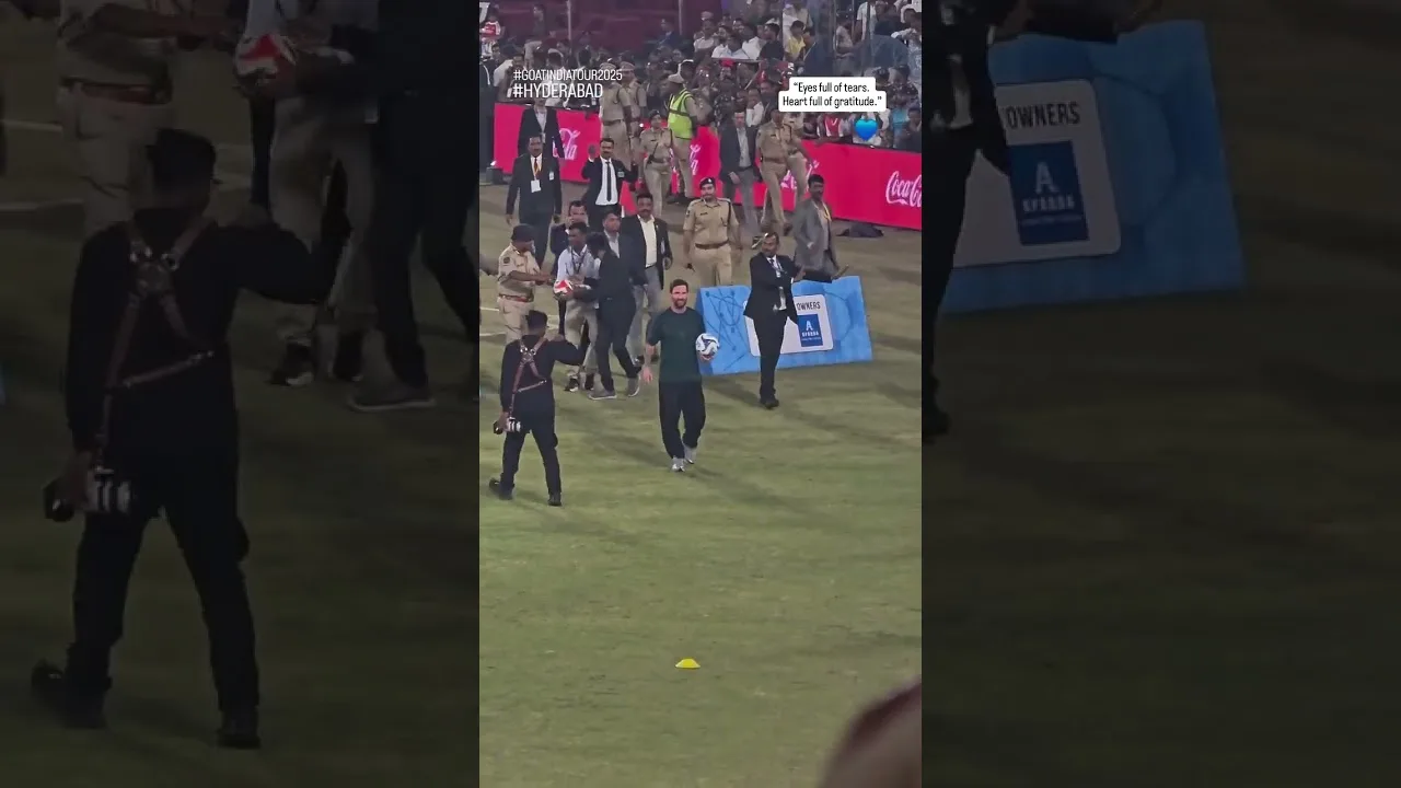 Lionel Messi au stade d’Hyderabad – Engouement incroyable en Inde