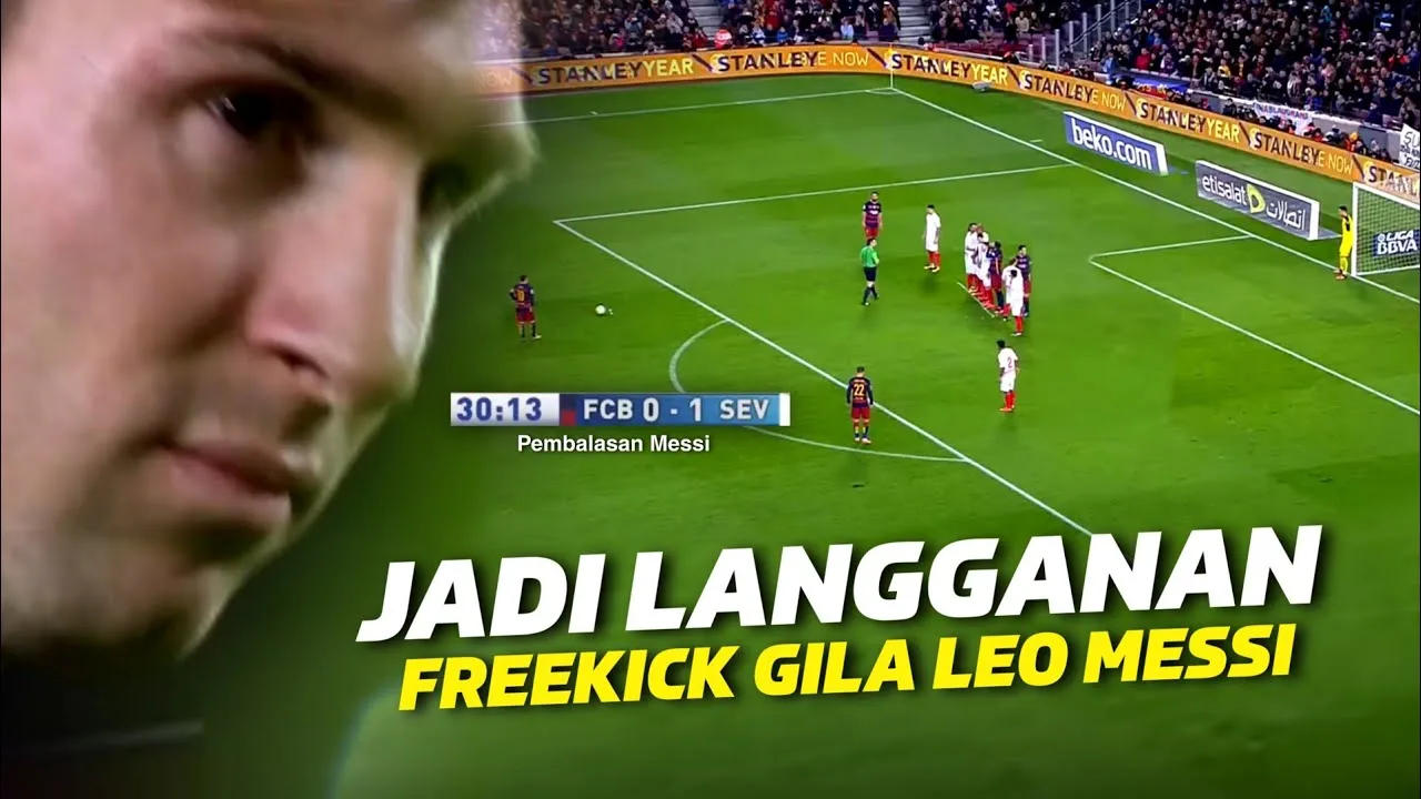 MERINDING  Inilah 4 FREEKICK GILA Leo Messi Yang Pernah di