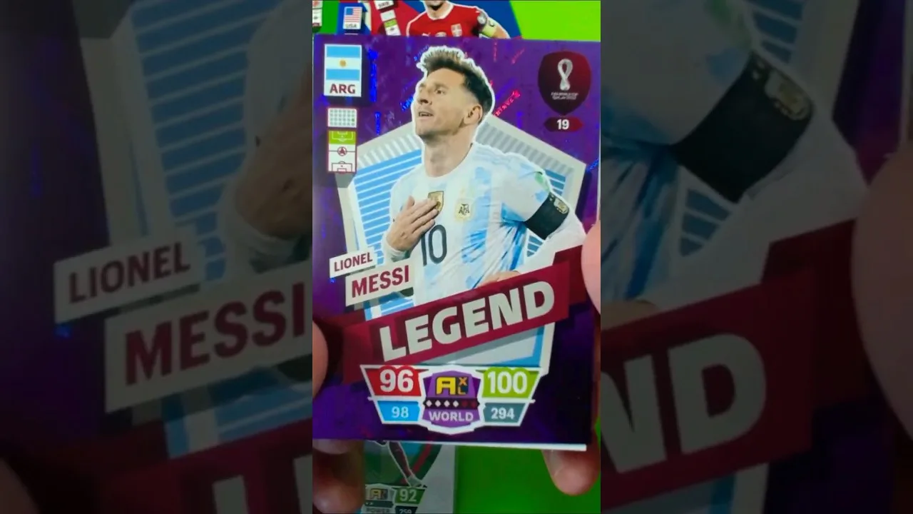 Lionel Messi Legend! Panini Adrenalyn XL Qatar FIFA World