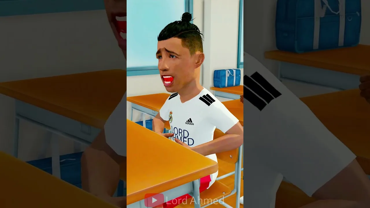 Aidez Ronaldo et Messi dans la salle de classe #shorts