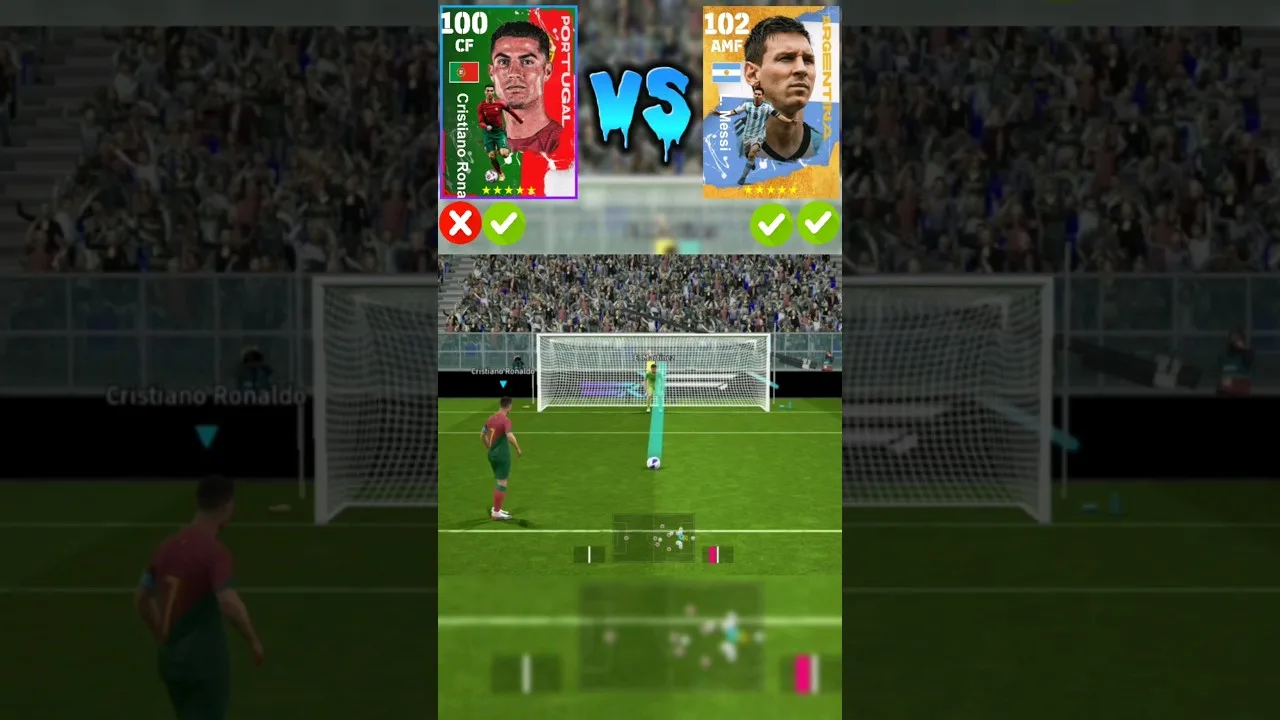 Cristiano Ronaldo VS LEO Messi penalty kick… Efootball