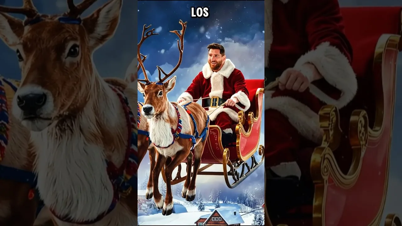 ¡Messi REPARTE los regalos de Navidad 🎁🎅🏻!-Ronaldo es ENGAÑADO 😱.