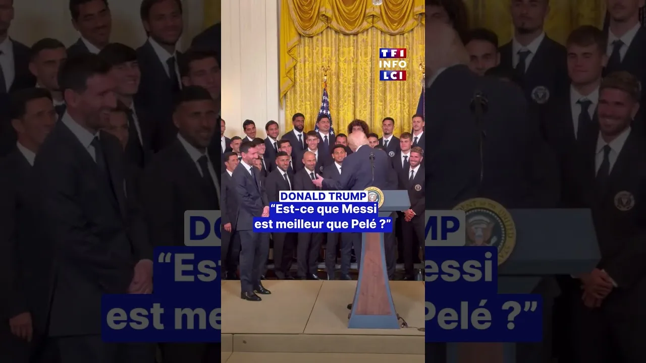 Donald Trump – Lionel Messi : « Est-ce qu’il est est meilleur que Pelé ? »｜TF1 INFO