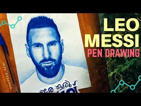 Pen Drawing  | Leo  Messi