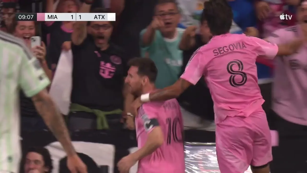 MESSI, MESSI, MESSI! 🐐 Leo marque le premier but de l’Inter Miami dans son nouveau stade 🏟️🥹