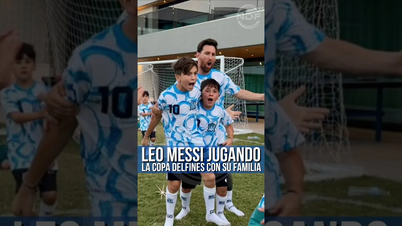 Leo Messi est devenu champion de la Dolphin Cup avec sa famille 😍