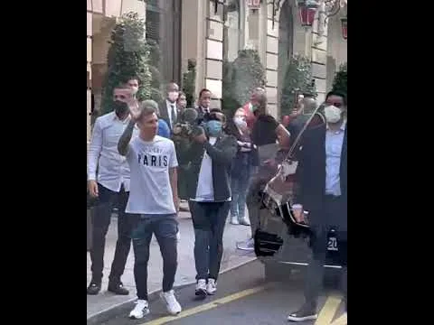 PSG: l'arrivée de Lionel Messi à l'hôtel Royal
