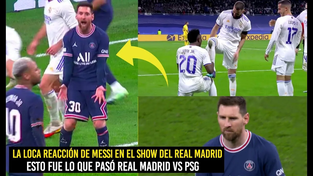 ESTA FUE LA LOCA REACCIÓN DE MESSI VS REAL MADRID EN