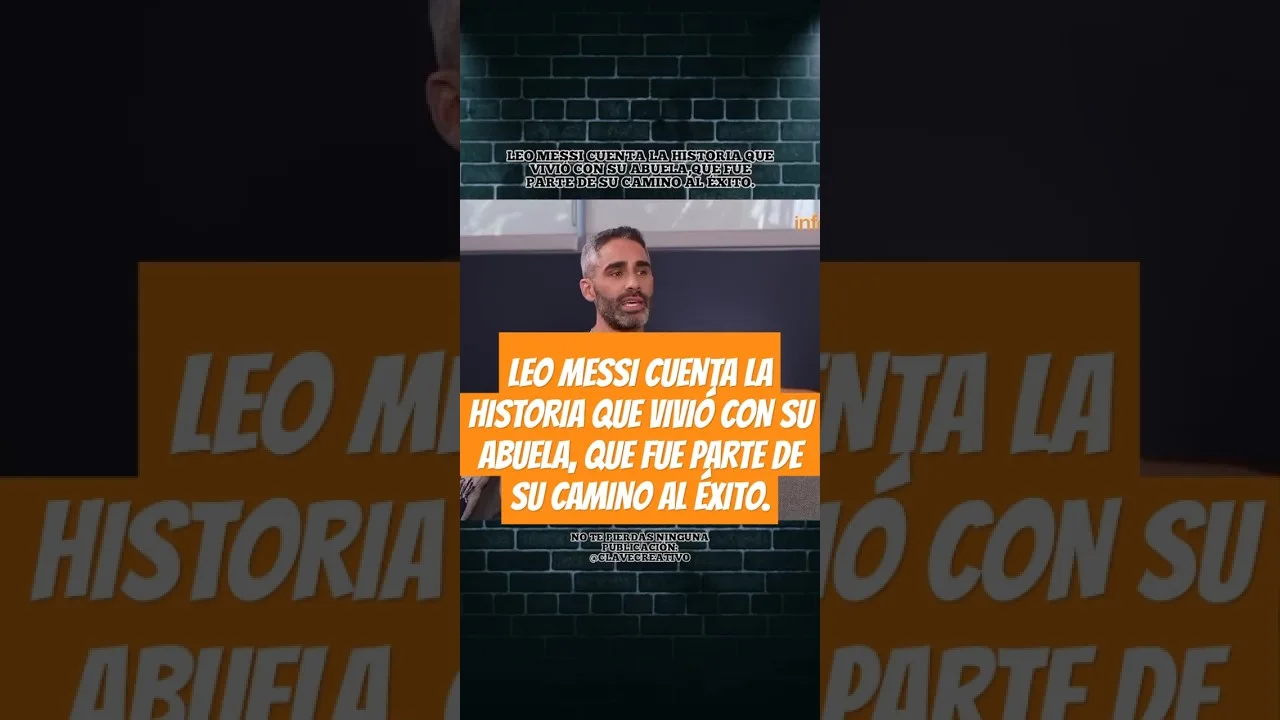 LEO MESSI CUENTA LA HISTORIA QUE VIVIÓ CON SU ABUELA, QUE FUE PARTE DE SU CAMINO AL ÉXITO.#shorts