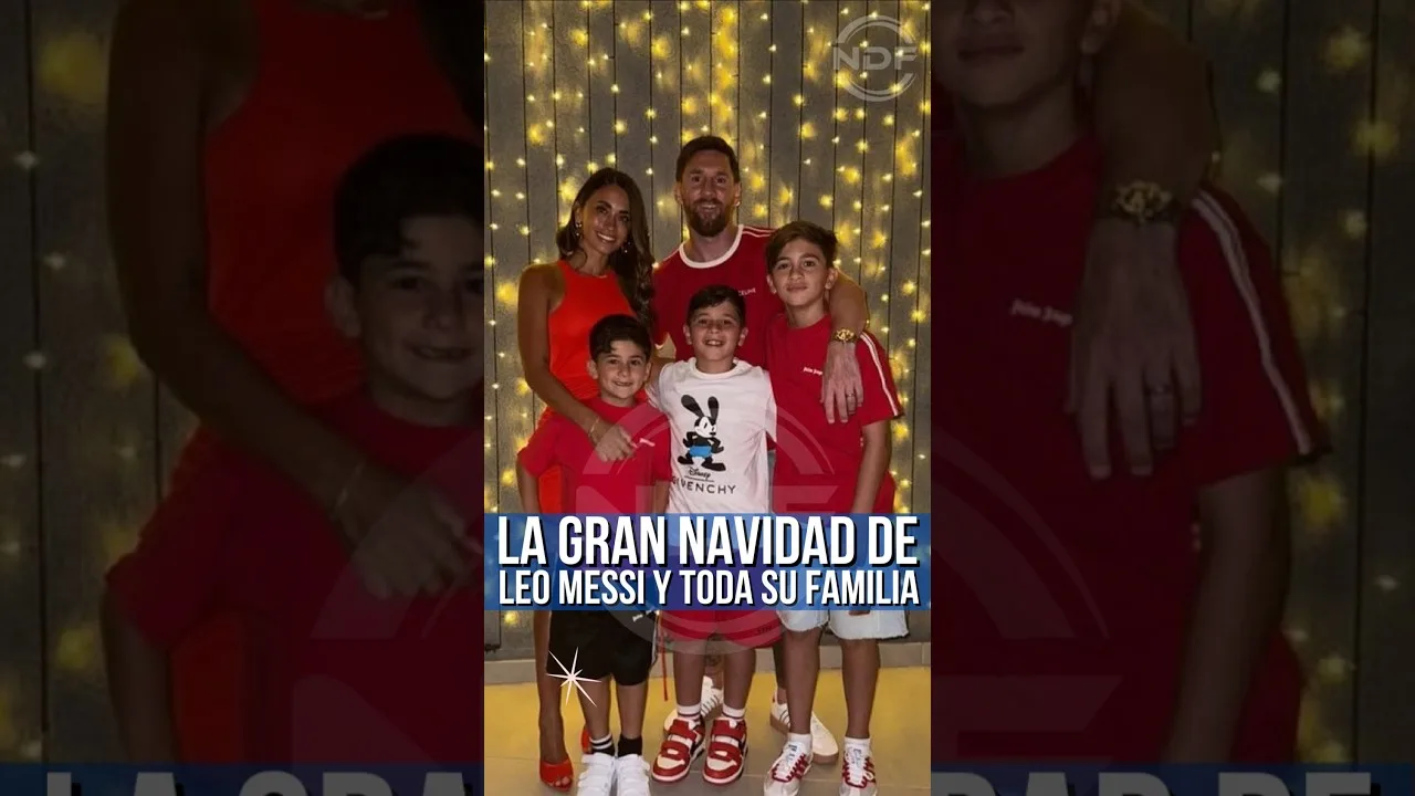 C’est ainsi que Leo Messi et toute sa famille ont célébré Noël 😍