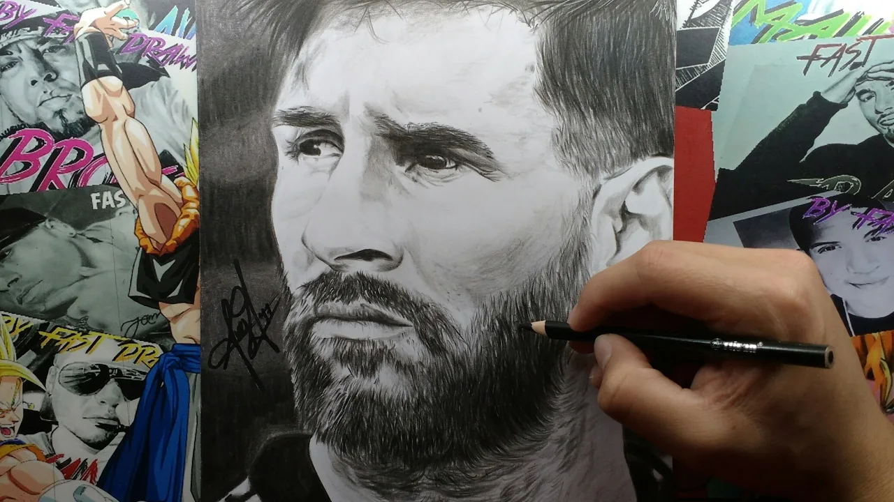 Dibujo de Lionel Messi | By Steven Builes