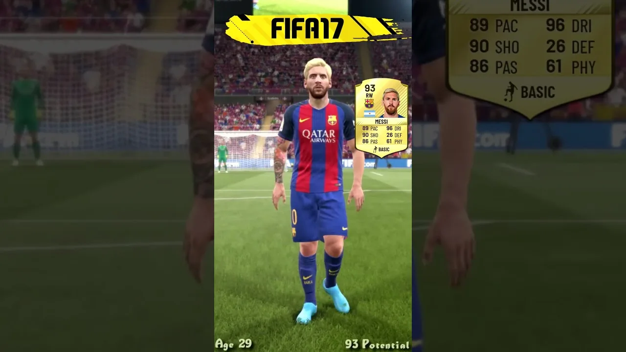Lionel Messi dans chaque FIFA (06-25) #LIONELMESSI #FCBARCELON #Argentina #football #fifa