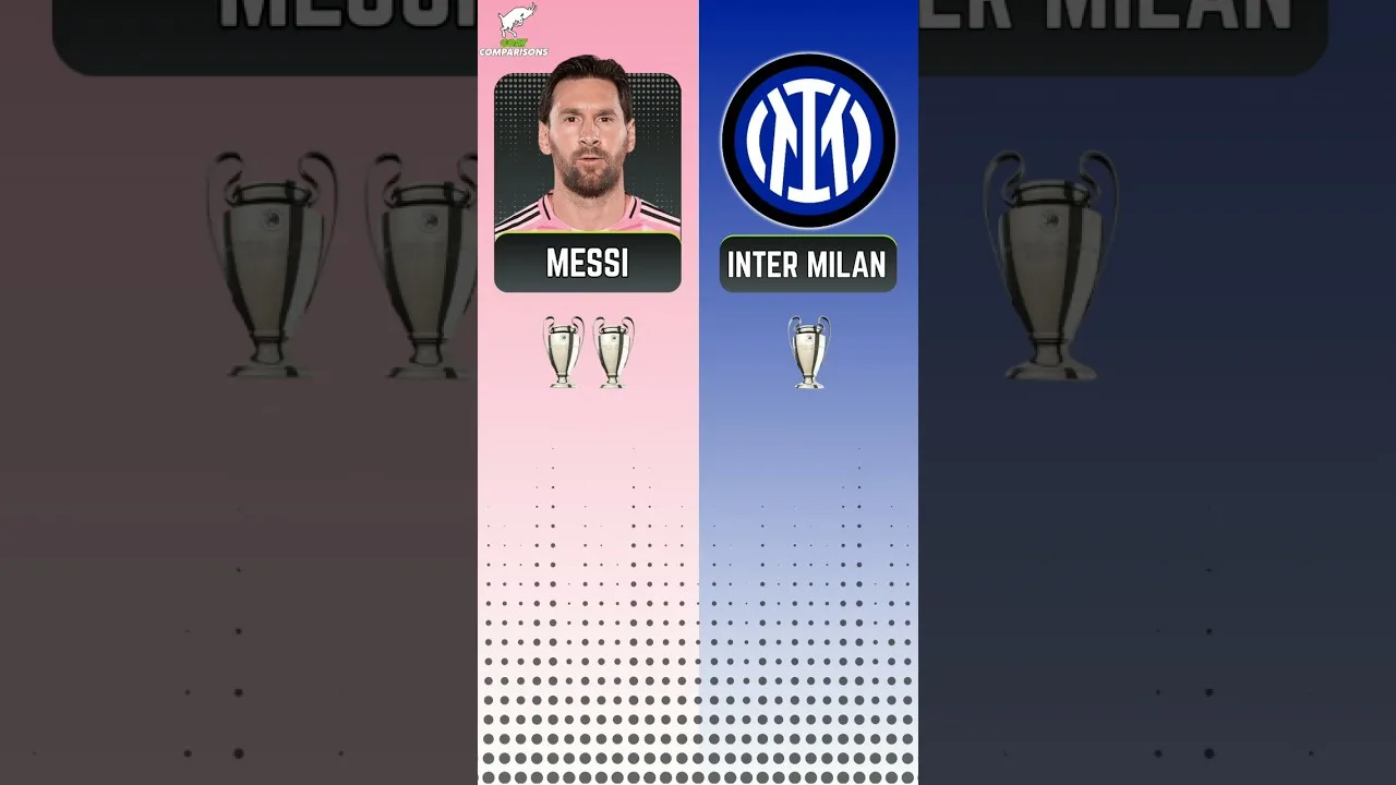 Lionel Messi 🇦🇷 vs Inter Milan 🇮🇹 Tous les trophées UCL ☠️ #shortsfeed #messi #trending