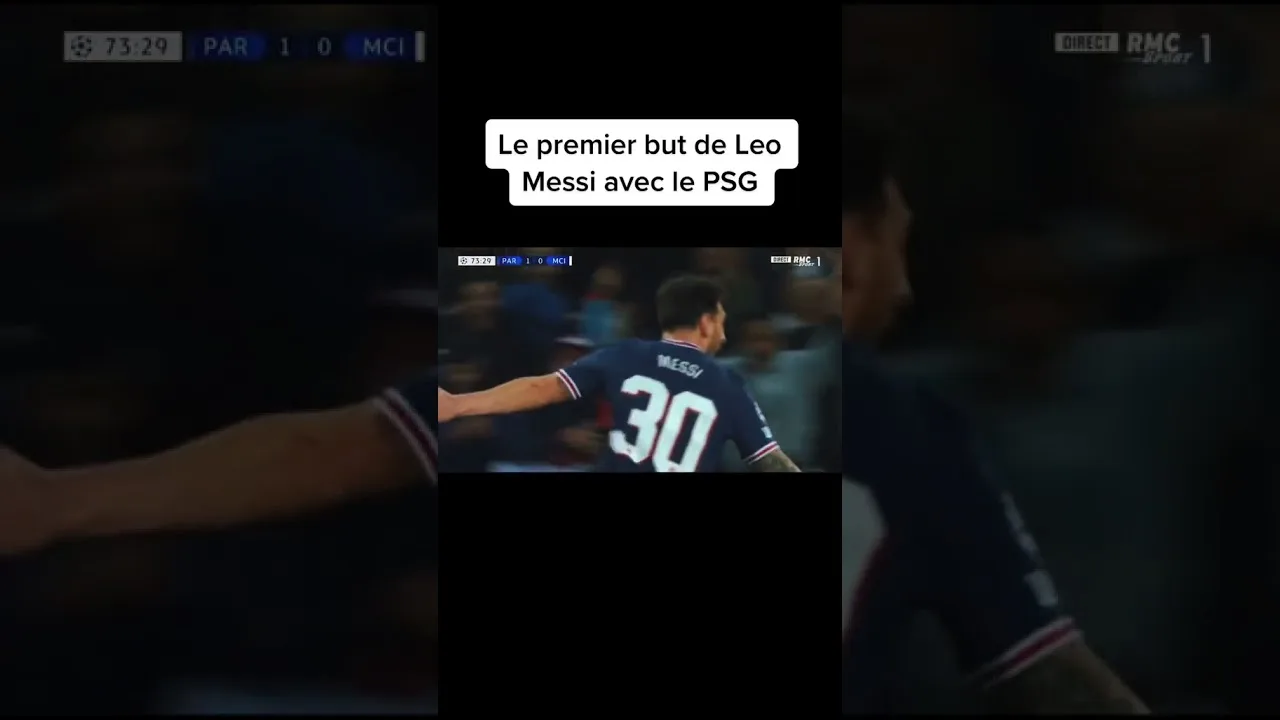 Le premier but de Leo messi avec le psg #shorts #psg #messi