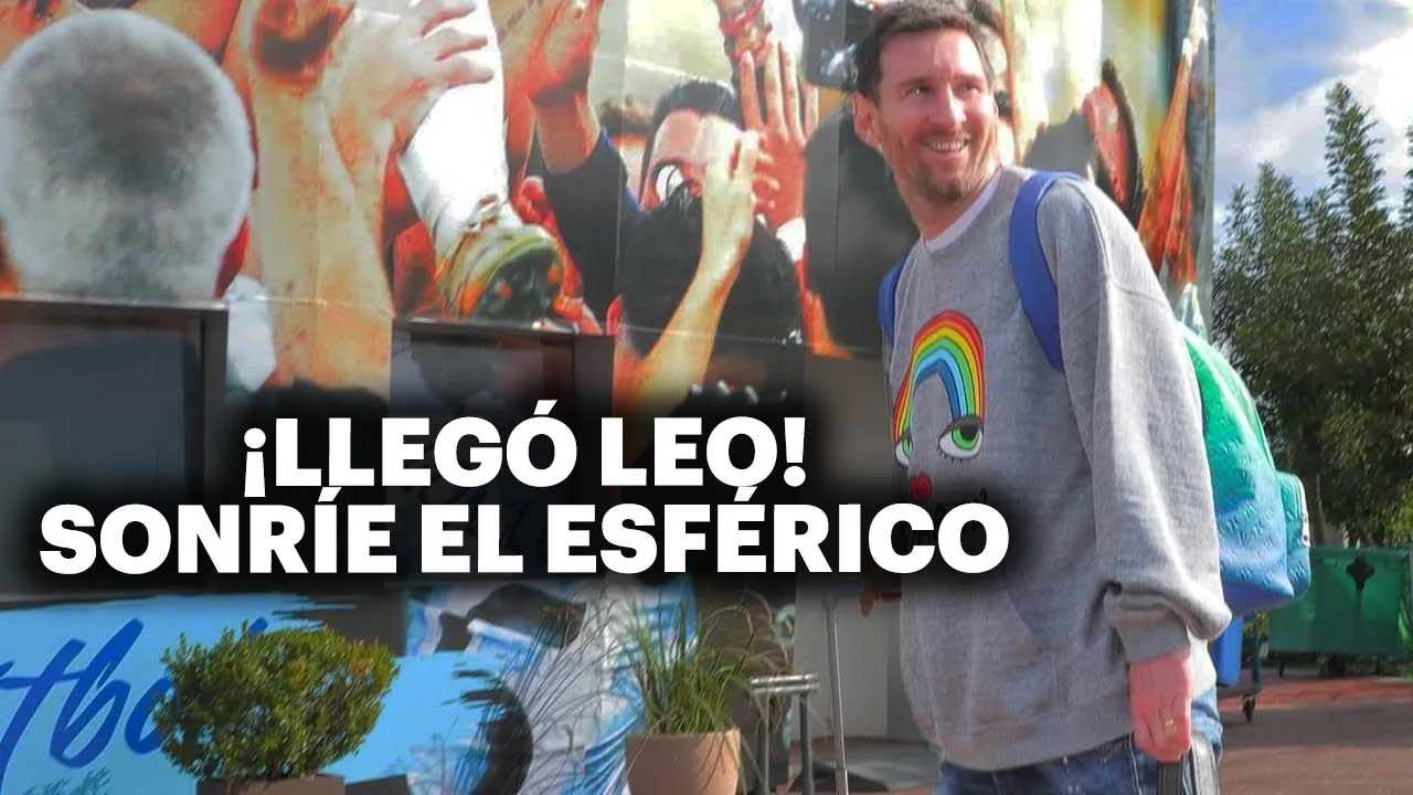 LIONEL MESSI PISÓ ARGENTINA  ASÍ ARRIBÓ EL 10 DE LA