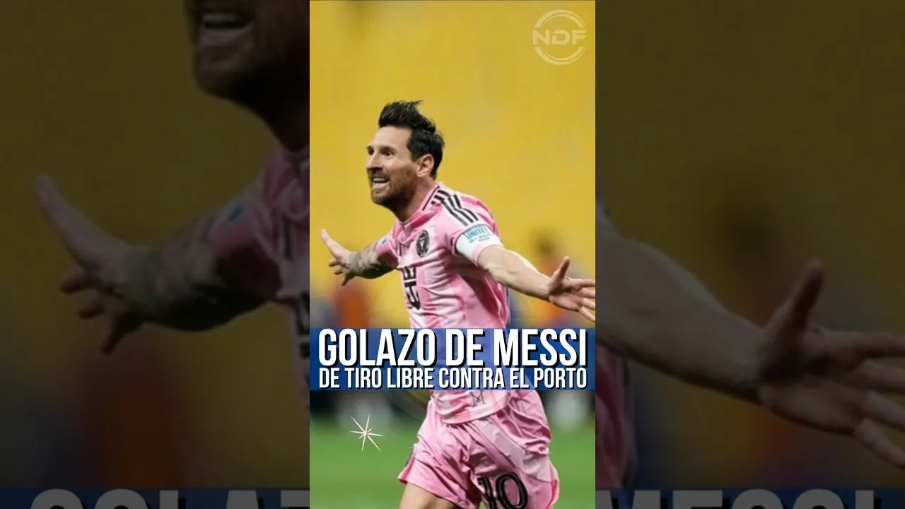 Le but de Leo Messi libre contre Porto 😱