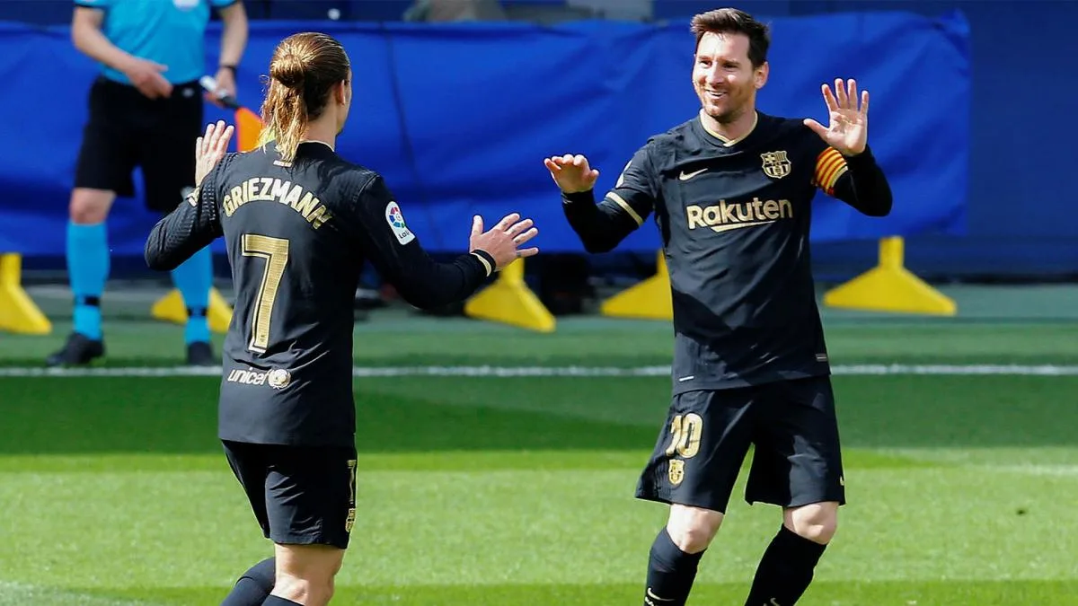 Antoine Griezmann dépasse Lionel Messi