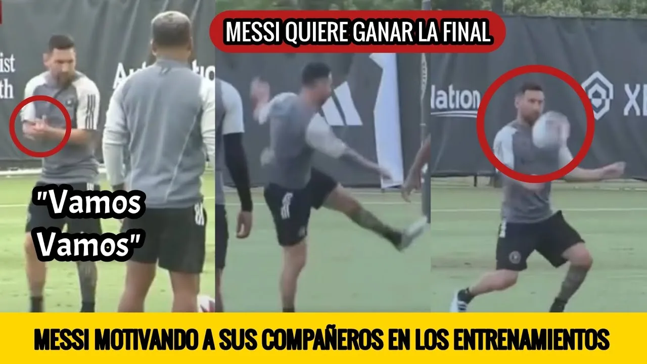 LEO MESSI ENTRENAMIENTO PREVIO A LA FINAL | EN MODO CAPITÁN