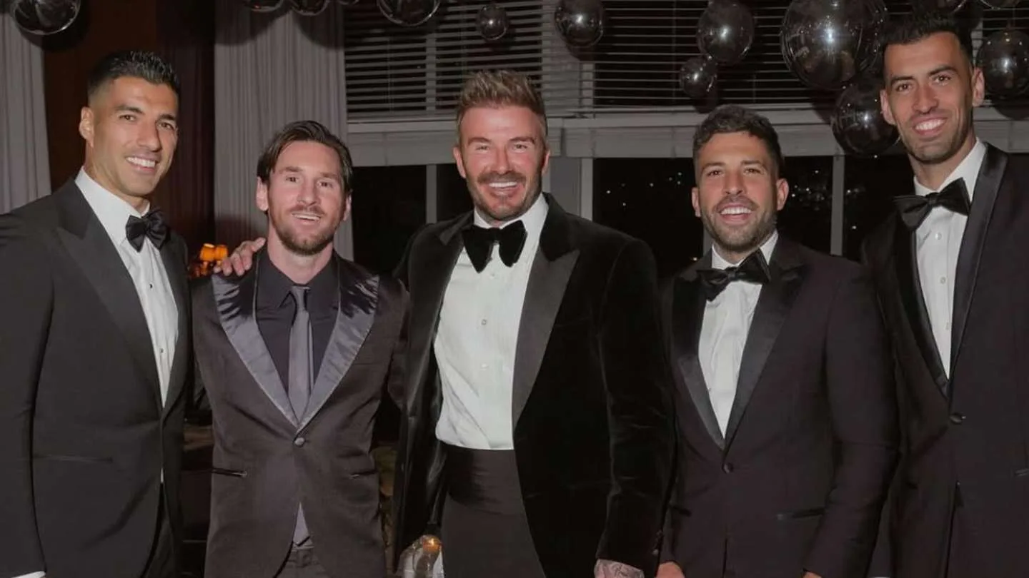 David Beckham célèbre le 50e anniversaire avec Lionel Messi, Inter Miami Superstars